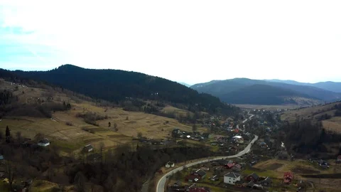 Beautiful drone flights over forests with beautiful views of mountains and fores Stock Footage 127085664