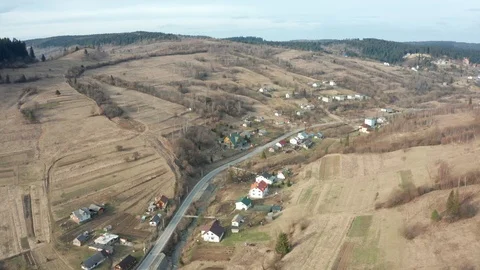 Beautiful drone flights over forests with beautiful views of mountains and fores Stock Footage 127085968