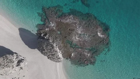 Beautiful Drone view Playa de los muertos - Spain Carboneras Video stock 300556218