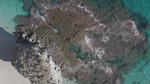 Beautiful Drone view Playa de los muertos - Spain Carboneras Video stock 300556662
