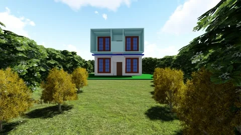 Beautiful Duplex building Stock Footage 341498505