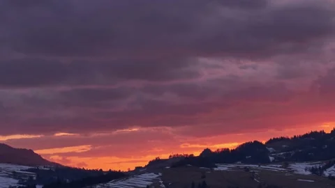 Beautiful Dusk Sunset bueatifull  Cloudscape Timelapse From Light To Dark Stock-Footage 150407857
