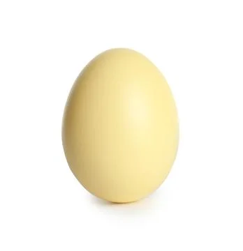 Beautiful dyed Easter egg on white background Stock Photos