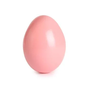 Beautiful dyed Easter egg on white background Stock Photos