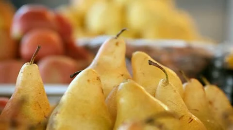 Beautiful dynamic view of healthy fruits food Stock Footage
