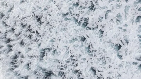The Beautiful Dynamic Waves and Ocean Patterns as Captured from Above the Stock Footage 311582319