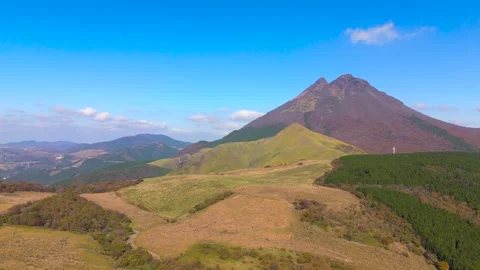 Beautiful Early Fall Mountain Scenery from Above – Drone Footage Stock Footage 336974571