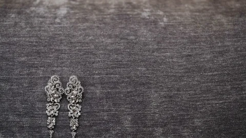 Beautiful earrings Stock Footage 69793345
