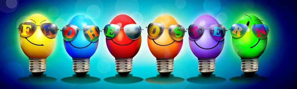 Beautiful Easter background with colorful Easter eggs Stock Photos