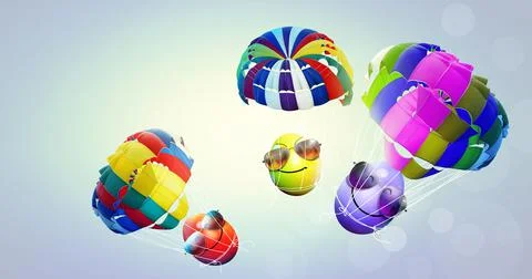 Beautiful Easter background with colorful Easter eggs Stock Photos