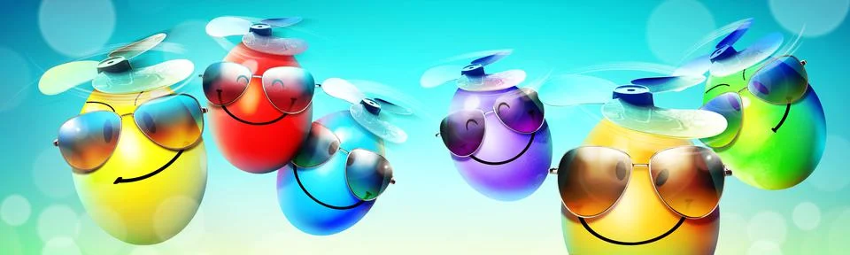 Beautiful Easter background with colorful Easter eggs Stock Photos