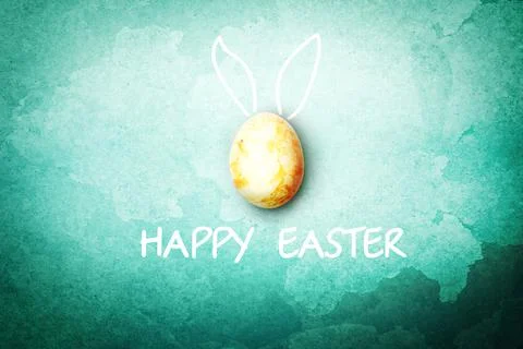 Beautiful Easter background with colorful Easter eggs Stock Photos