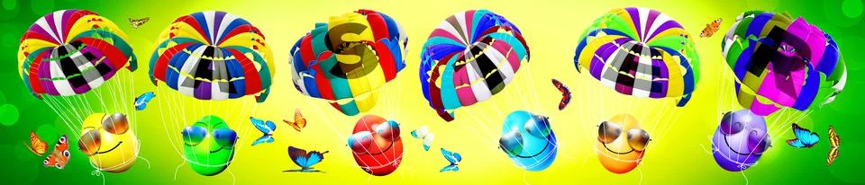 Beautiful Easter background with colorful Easter eggs Stock Photos