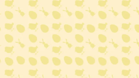 Beautiful Easter Background, Yellow Shapes Stock Footage 151466252