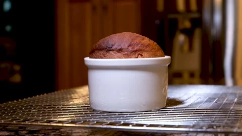 Beautiful Easter bread in shape of white color on grate fresh from oven cakes Video stock 236599813