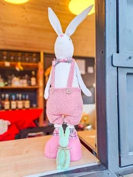 Beautiful Easter bunnie as a decoration for the Easter holiday Stock Photos