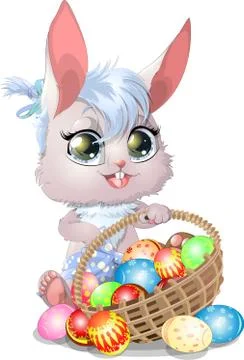 Beautiful Easter Bunny Stock Illustration