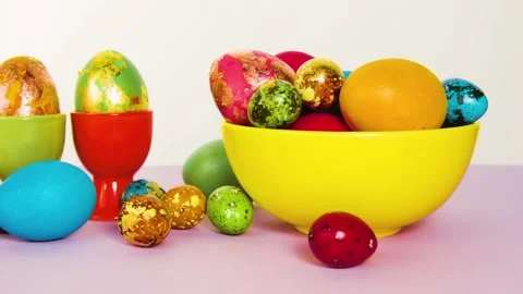 Beautiful Easter composition. Stock Footage 86806728