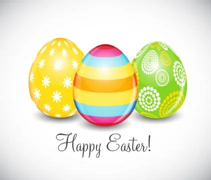 Beautiful Easter Egg Background Vector Illustration Stock Illustration