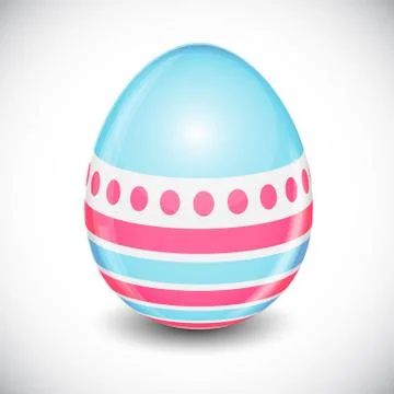 Beautiful Easter Egg Background Vector Illustration Stock Illustration