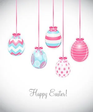 Beautiful Easter Egg Background Vector Illustration 스톡 일러스트
