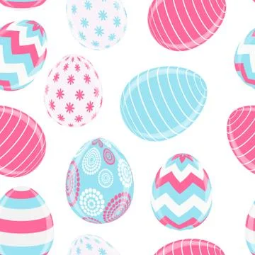 Beautiful Easter Egg Background Vector Illustration Stock Illustration