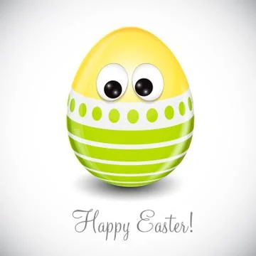 Beautiful Easter Egg Background Vector Illustration Stock Illustration