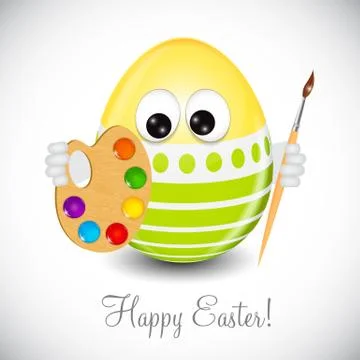 Beautiful Easter Egg Background Vector Illustration 스톡 일러스트