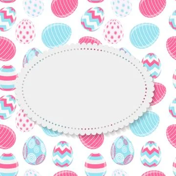 Beautiful Easter Egg Background Vector Illustration 스톡 일러스트