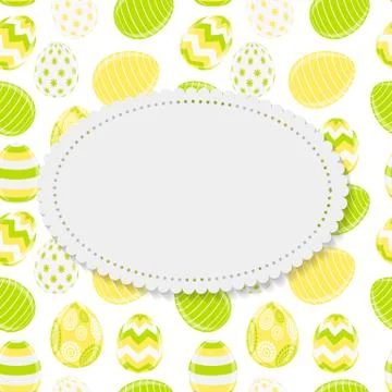 Beautiful Easter Egg Background Vector Illustration イラスト素材