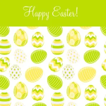 Beautiful Easter Egg Background Vector Illustration Stock Illustration