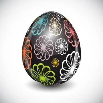 Beautiful Easter Egg Background Vector Illustration Stock Illustration
