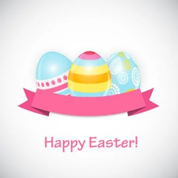 Beautiful Easter Egg Background Vector Illustration 스톡 일러스트
