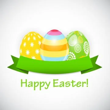 Beautiful Easter Egg Background Vector Illustration 스톡 일러스트