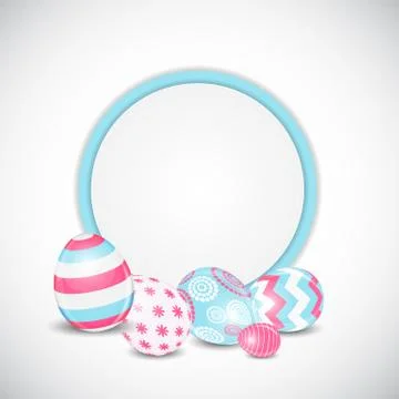 Beautiful Easter Egg Background Vector Illustration イラスト素材