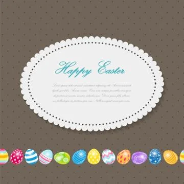 Beautiful Easter Egg Background Vector Illustration 스톡 일러스트