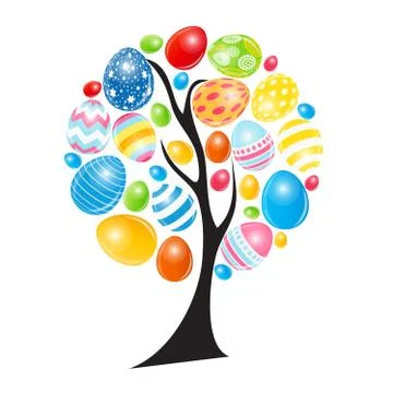 Beautiful Easter Egg Background Vector Illustration 스톡 일러스트