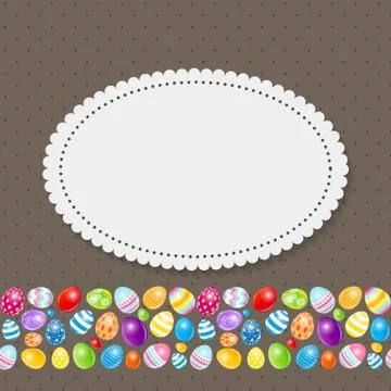 Beautiful Easter Egg Background Vector Illustration 스톡 일러스트