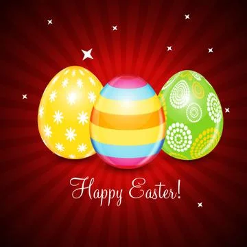 Beautiful Easter Egg Background Vector Illustration 스톡 일러스트
