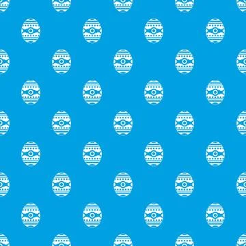 Beautiful easter egg pattern seamless blue 스톡 일러스트