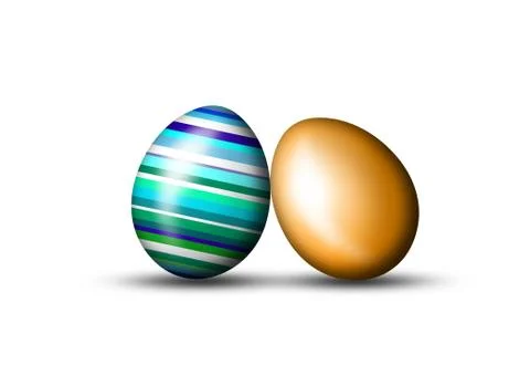 Beautiful easter eggs Stock Photos