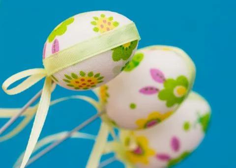 Beautiful easter eggs Stock Photos