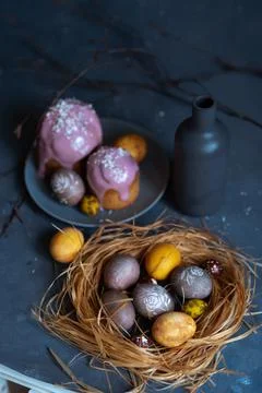 Beautiful Easter still life Stock Photos