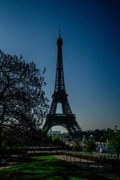 Beautiful Eiffel Tower in Paris. Nice day Stock Photos