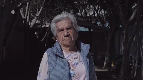 Beautiful elderly hispanic grandma Stock Footage 168147341