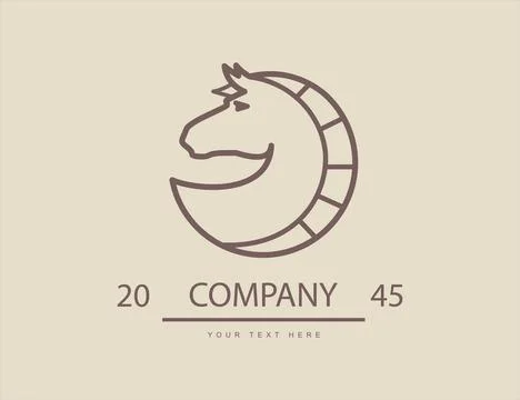 Beautiful elegance horse head Stock Illustration