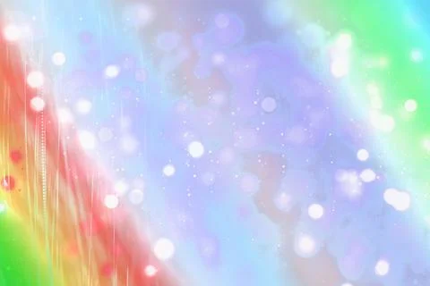 Beautiful Elegant Multicolored Background With Silver Bokeh &amp; Waves Stock Illustration