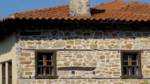 Beautiful elements of architecture and views of Arnaia Foto stock