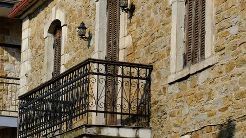Beautiful elements of architecture and views of Arnaia Foto stock