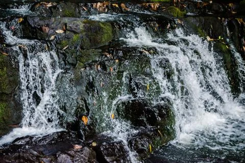 Beautiful Elephant Falls, the Three steps water falls, in Shillong, Meghalaya Stock-Fotos